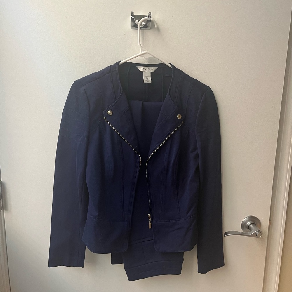 Navy blue White House|Black Market women’s suit